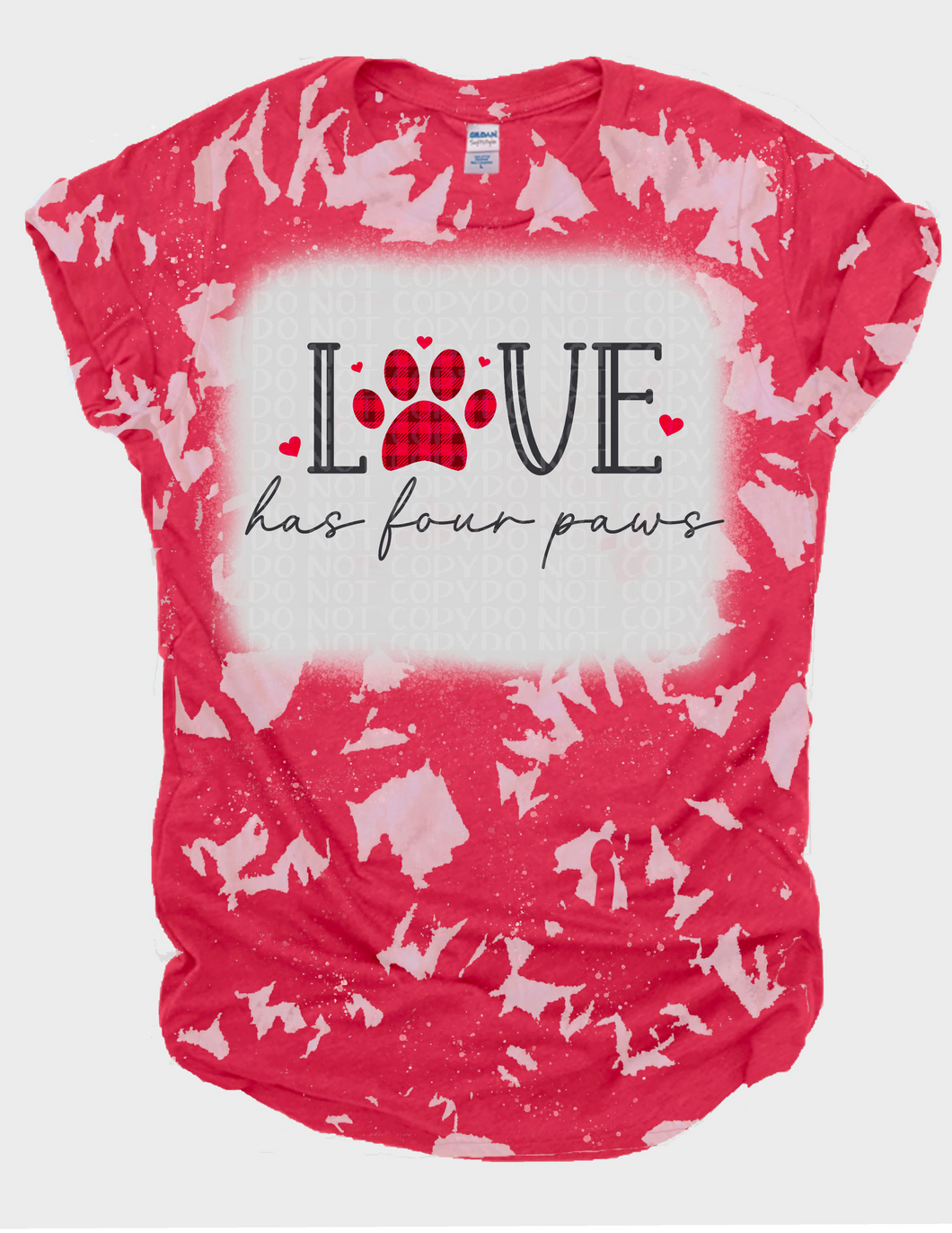 Love has Four Paws Bleached Tee