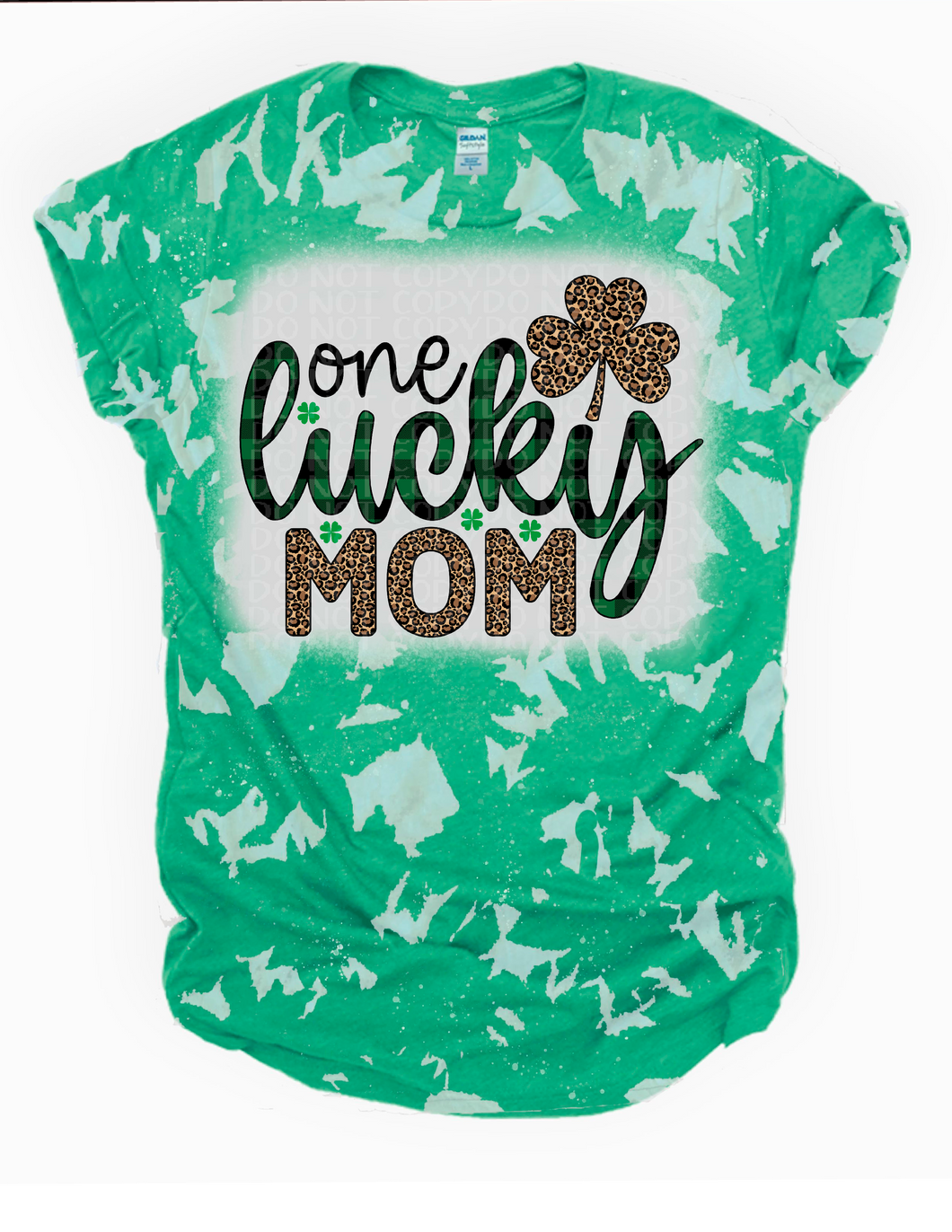 One Lucky Mom Bleached Tee