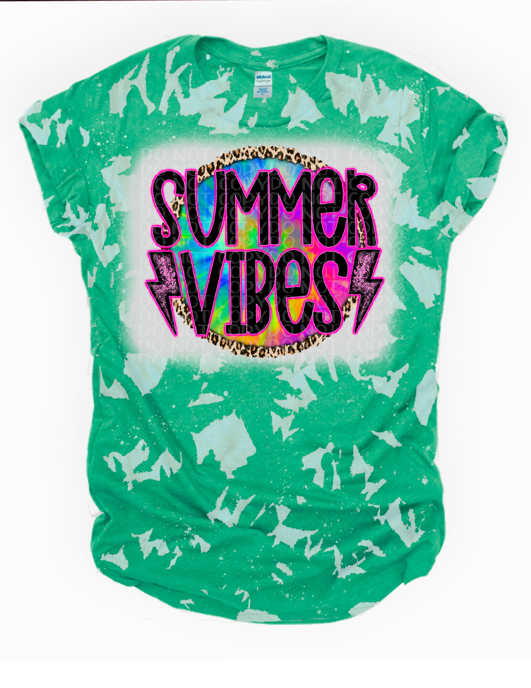 Summer Vibes Bleached Tee