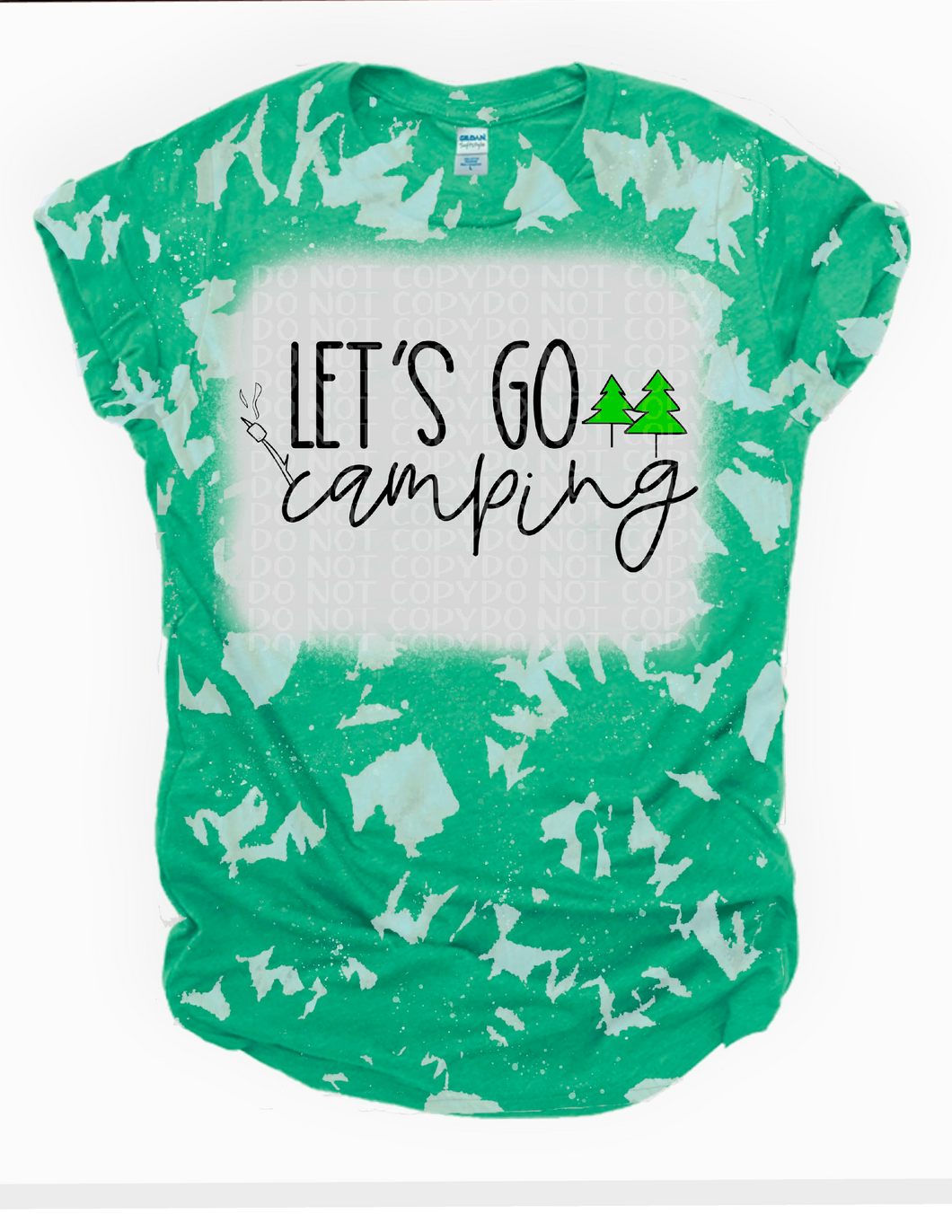 Lets go Camping Bleached Tee