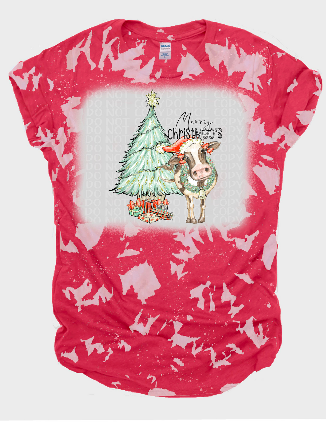 Merry Christmoos No Bleach or Bleached Tee