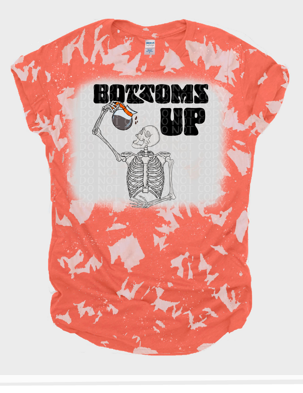 Bottoms Up Coffee No Bleach or Bleached Tee