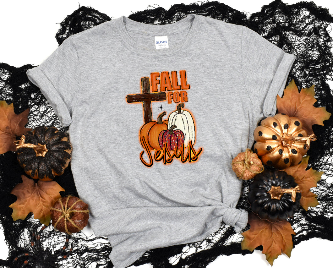 Fall For Jesus No Bleach or Bleached Tee