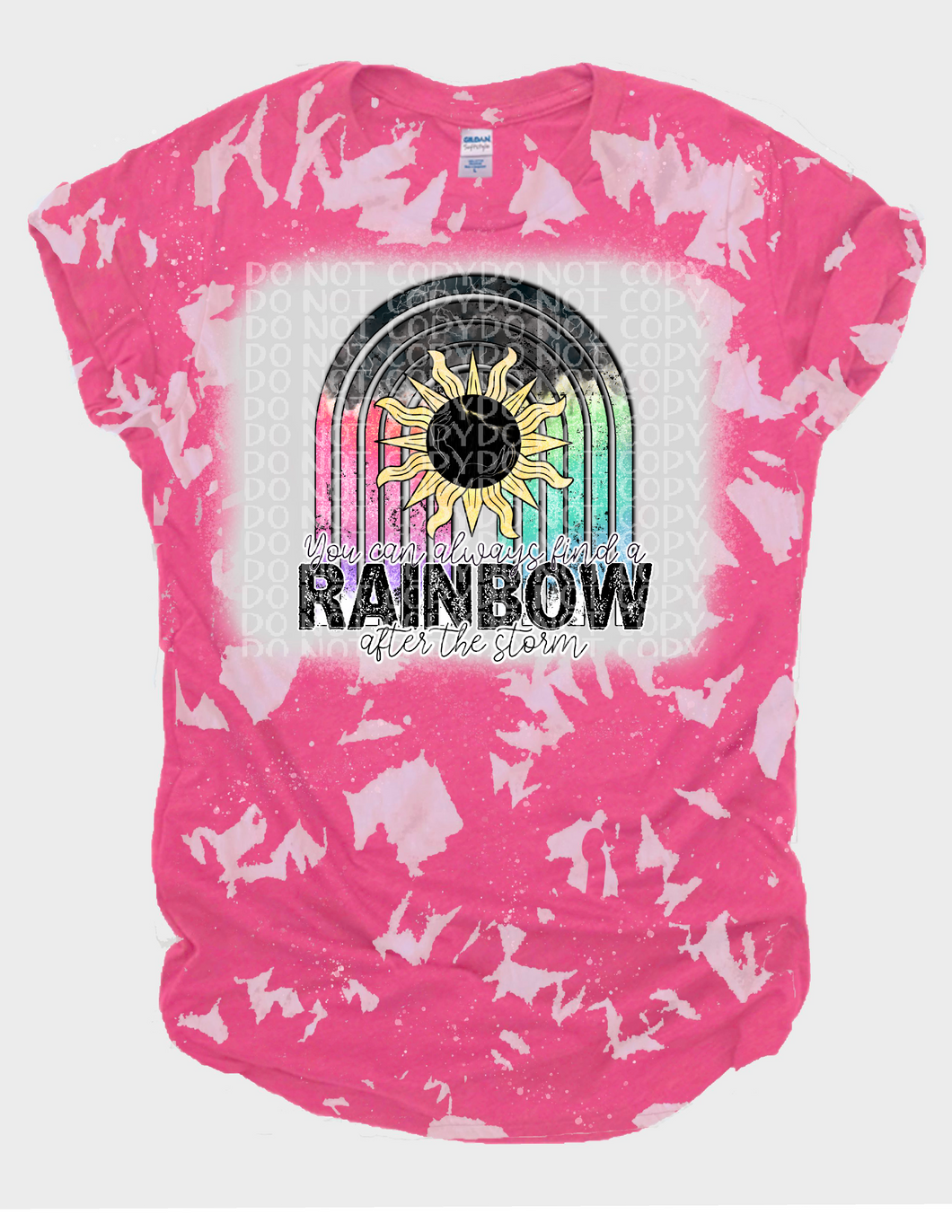 You can always find the rainbow after the storm Bleached Tee