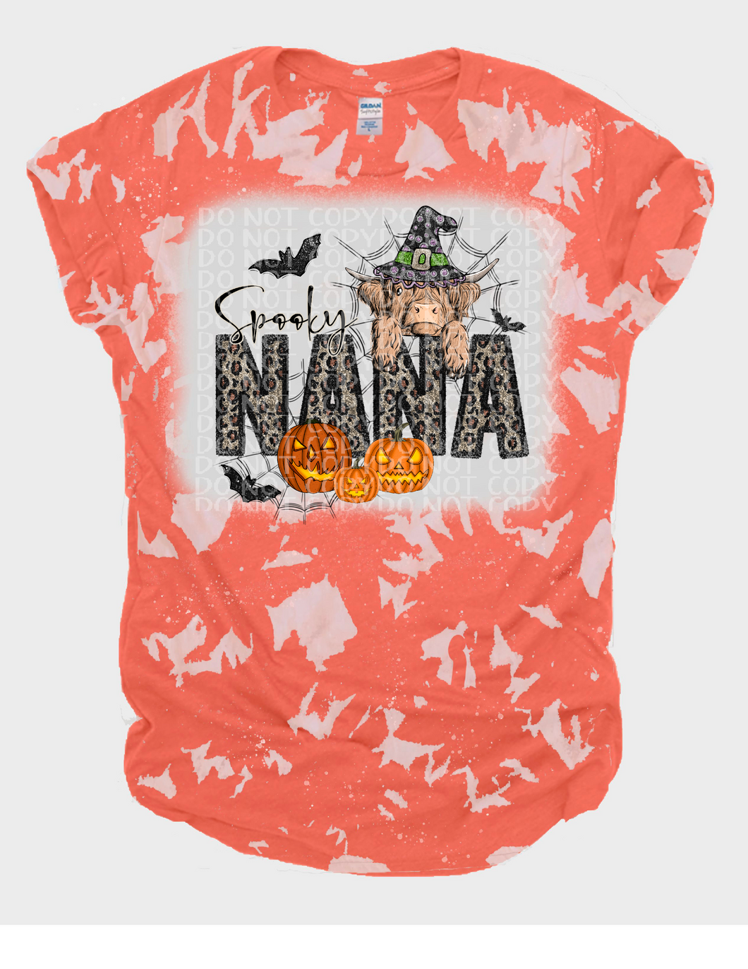 Spooky Nana No Bleach or Bleached Tee