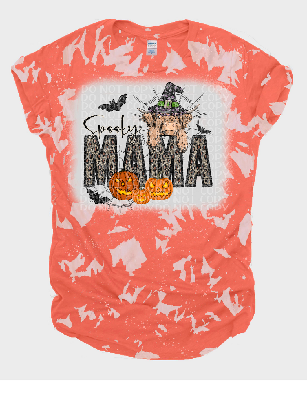 Spooky Mama No Bleach or Bleached Tee