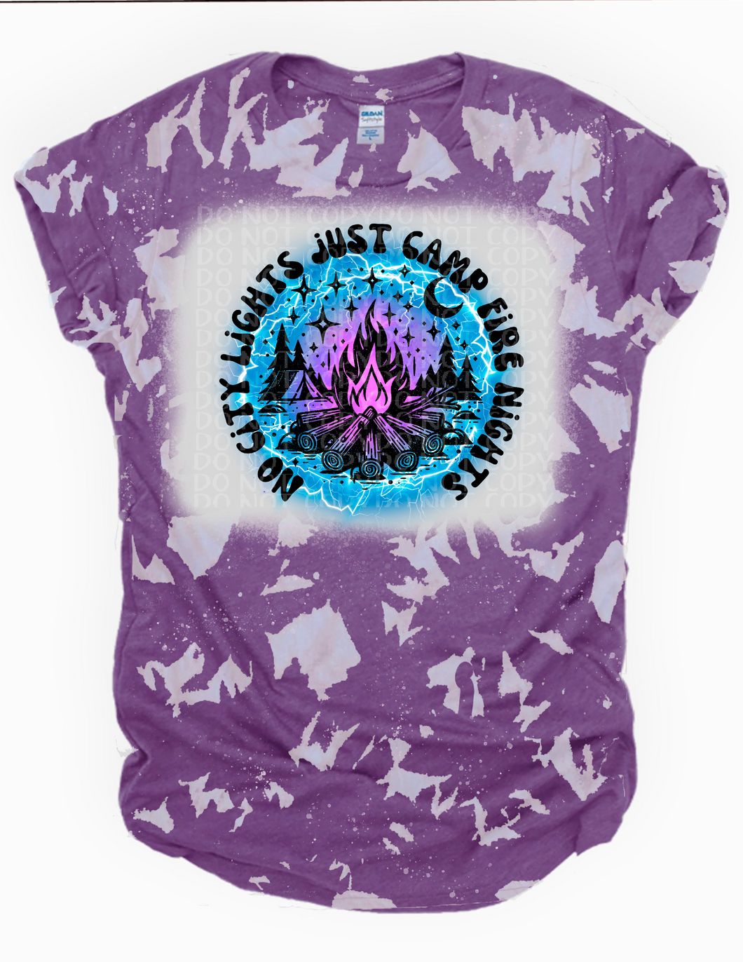 Campfire Nights  Bleached Tee