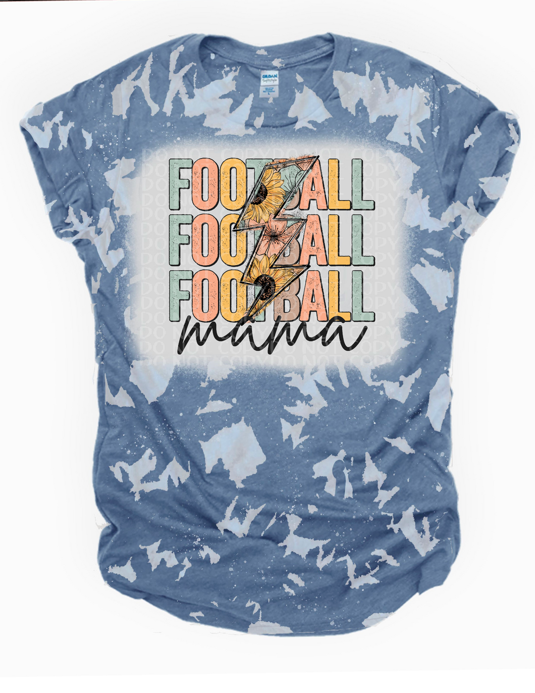 Football mama Bleached Tee