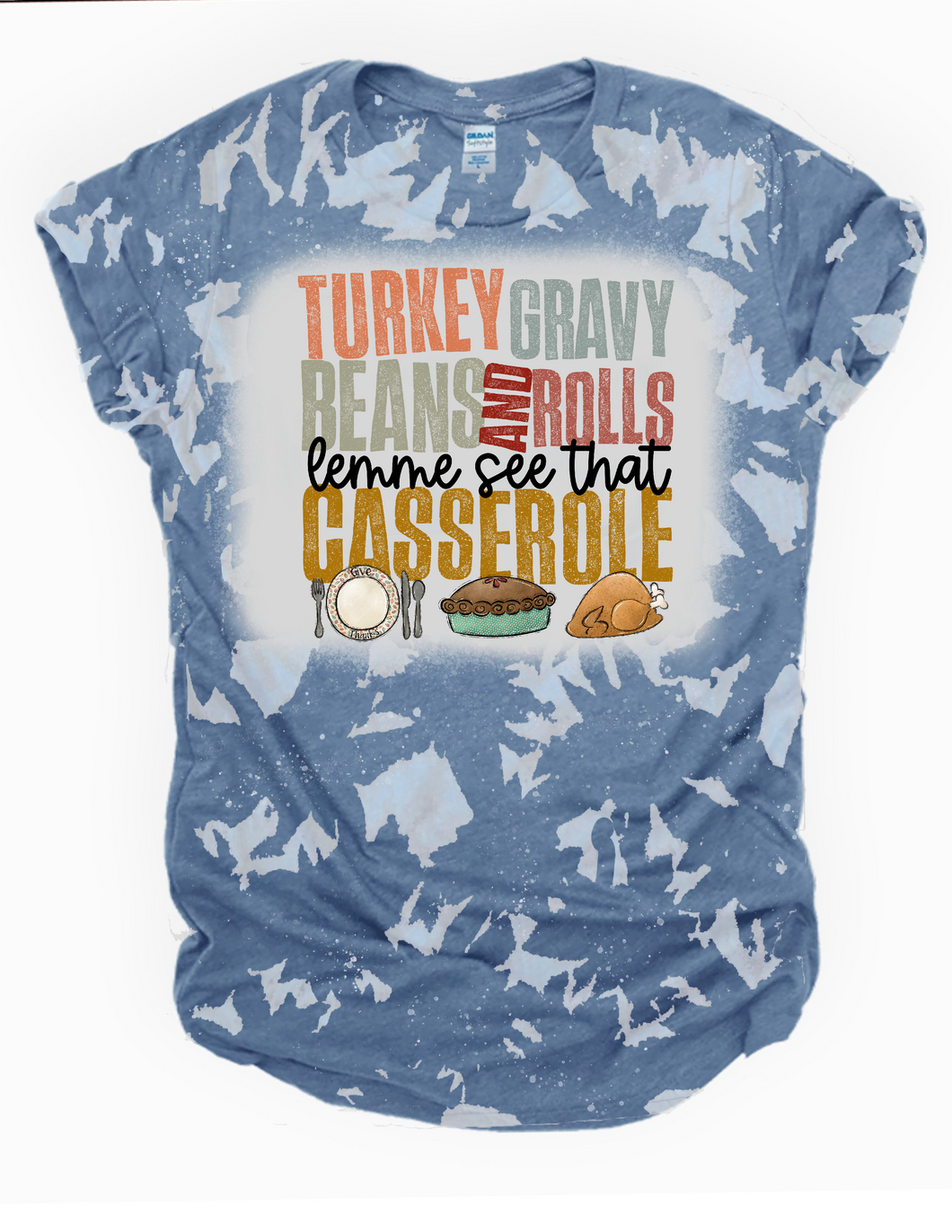 Turkey Gravy Beans Bleached Tee