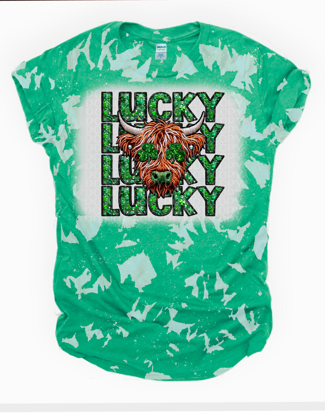 Lucky Cow Bleached Tee
