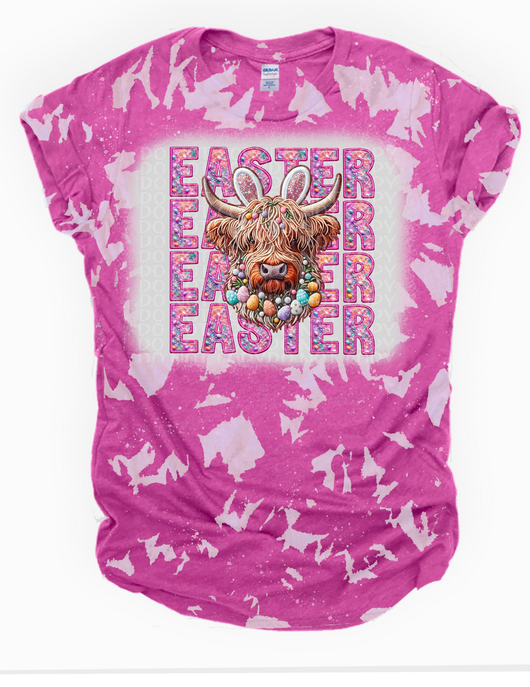 Easter cow Bleached Tee