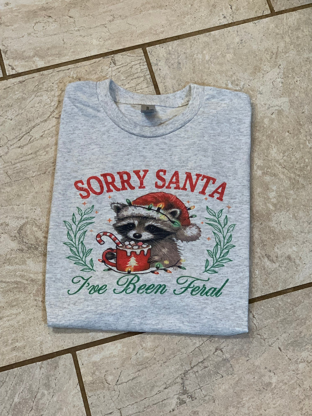 Kids Sorry Santa, I’ve been Feral Tee