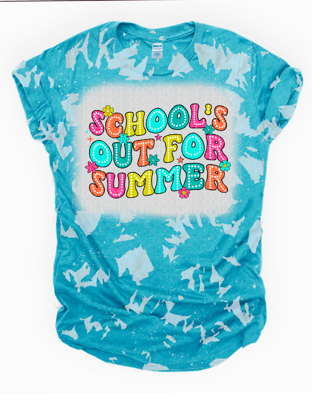 Schools out for Summer Bleached Tee