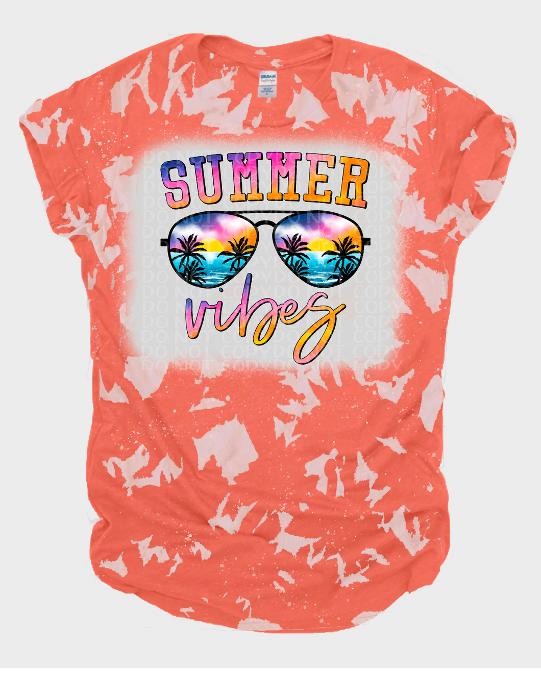 Summer Vibes  sunglasses Bleached Tee