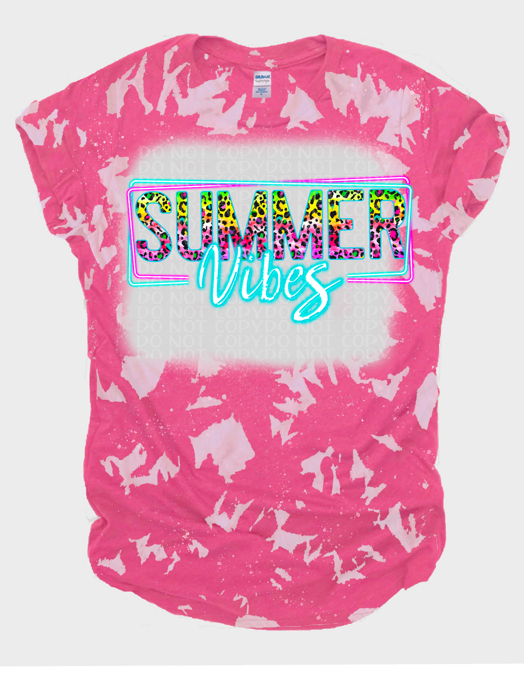 Summer Vibes Bleached Tee