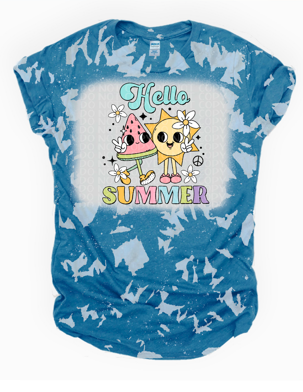 Hello Summer Bleached Tee