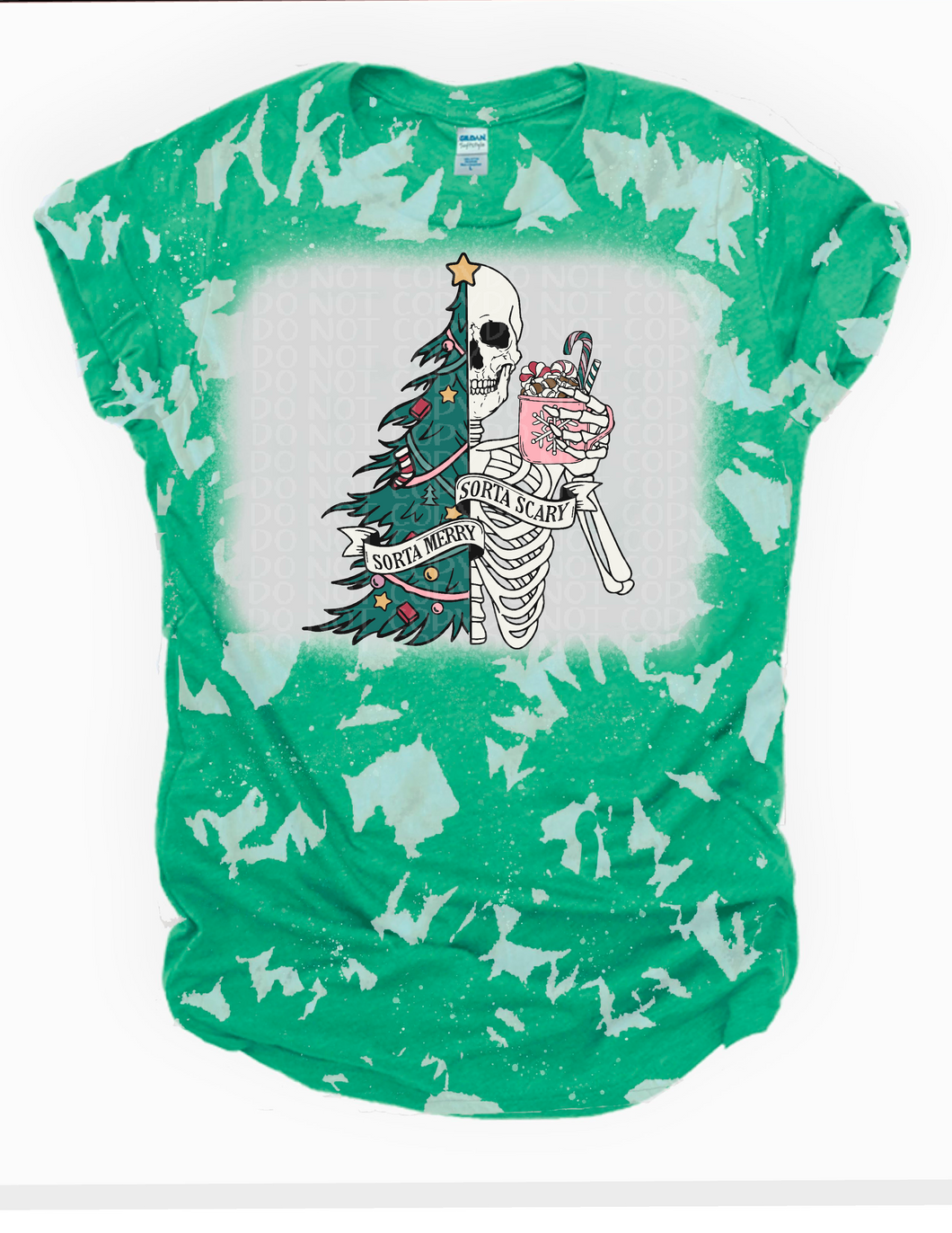 Sorta Merry, Sorta Scary Bleached Tee