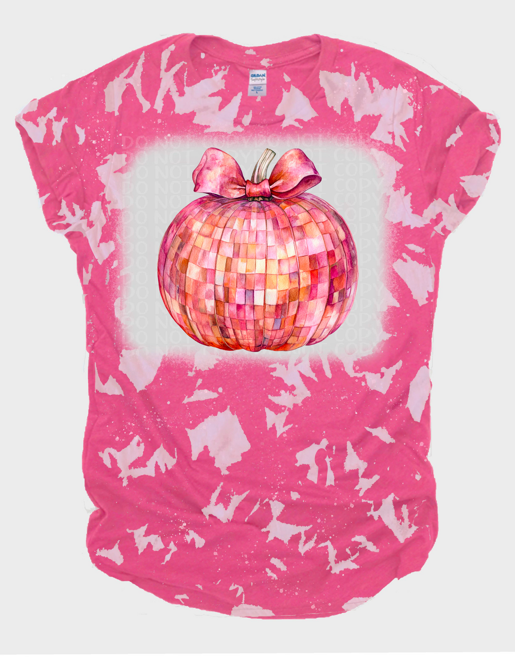 Pink Pumpkin Disco Bleached Tee