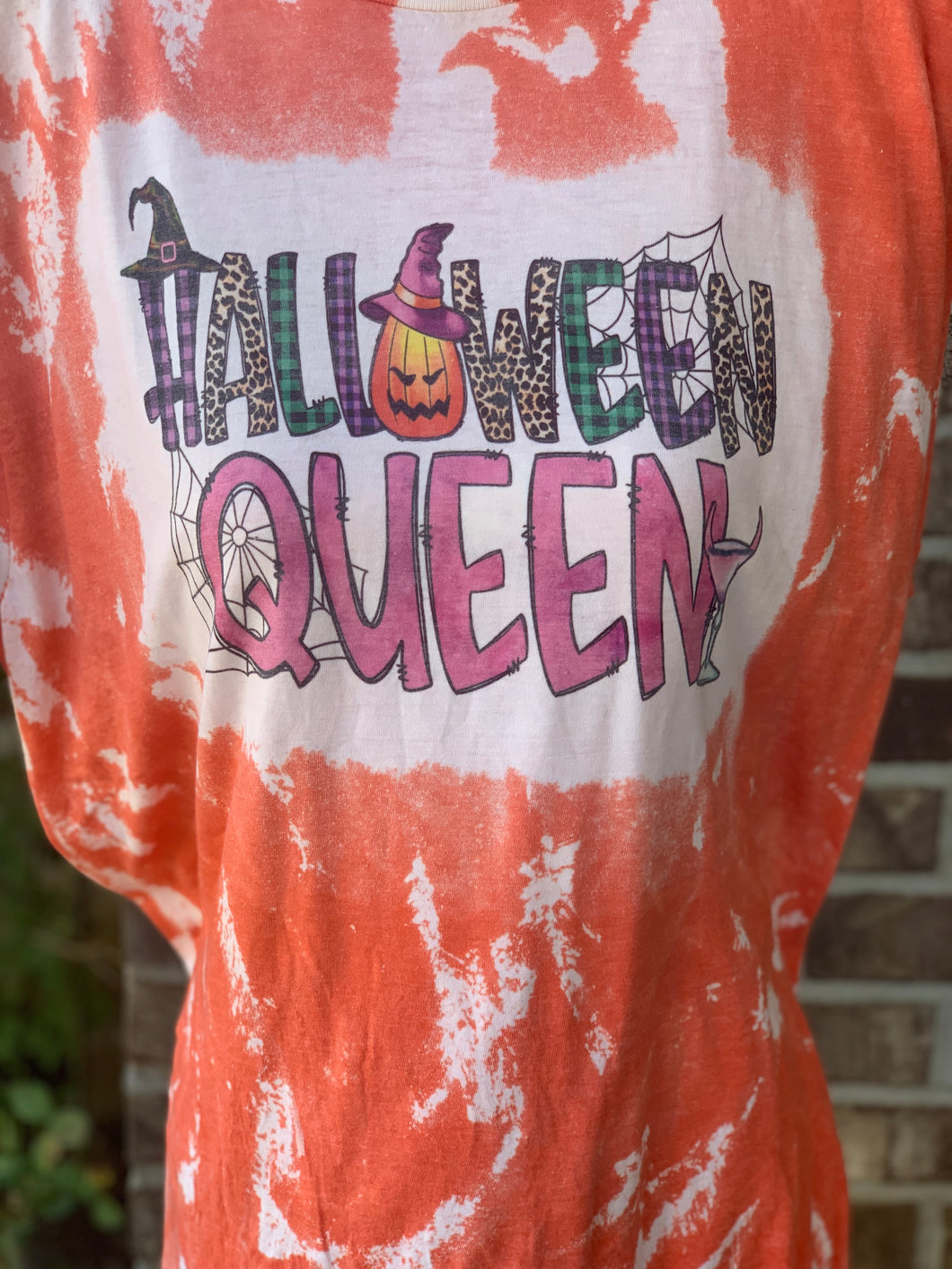 Halloween Queen Bleached Tee