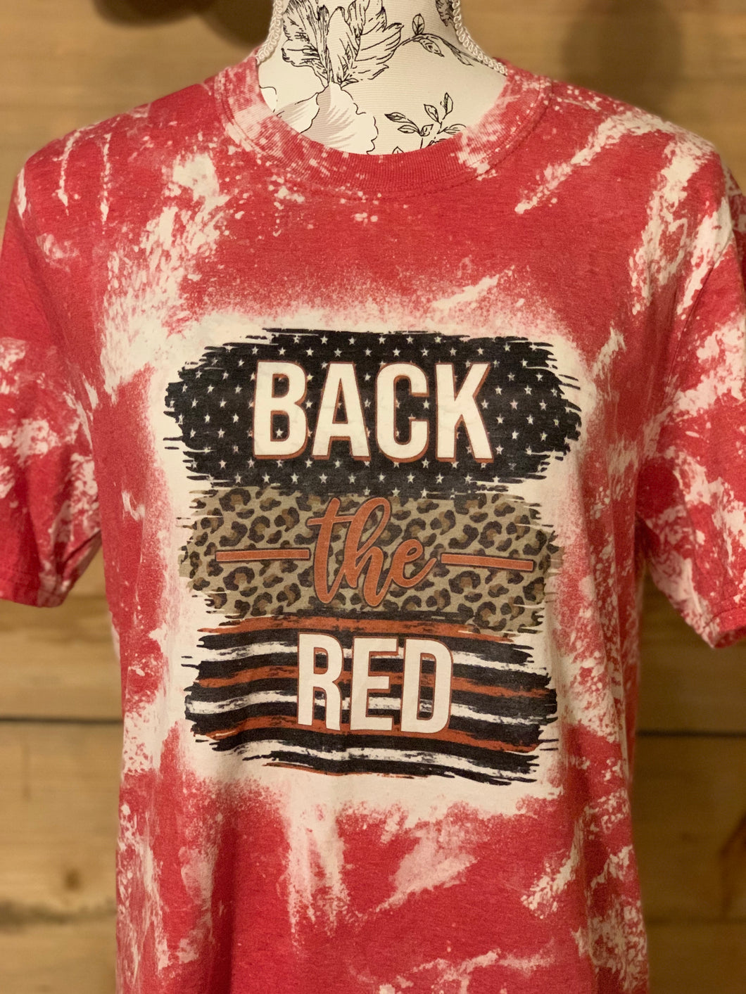 Back the Red Bleached Tee
