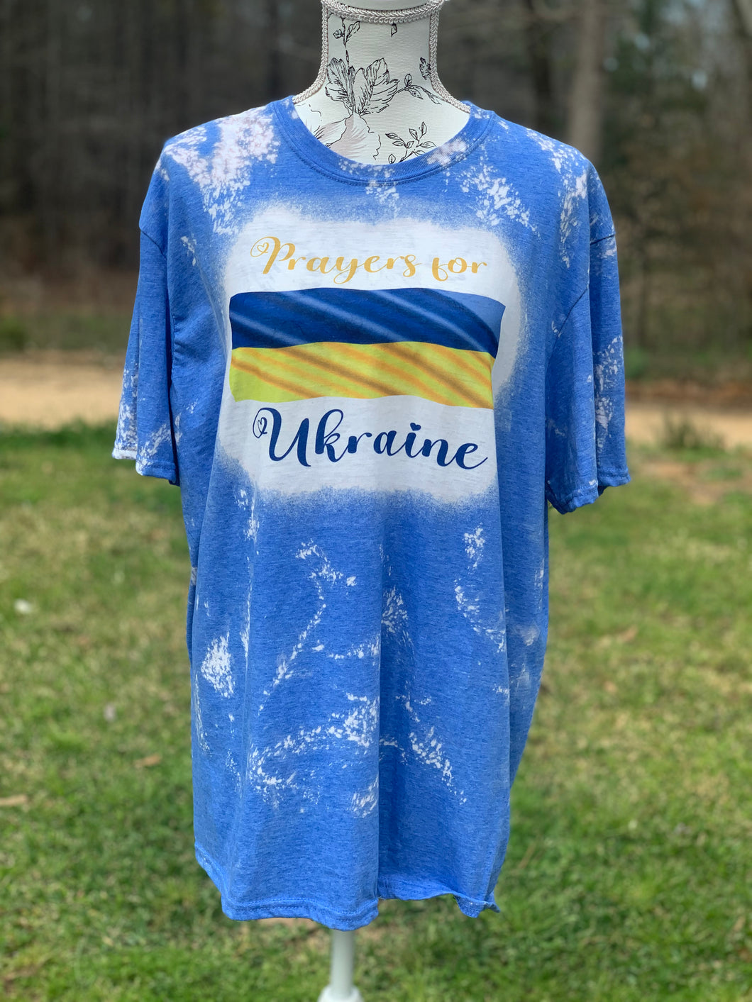 Pray for Ukraine Bleached Tee