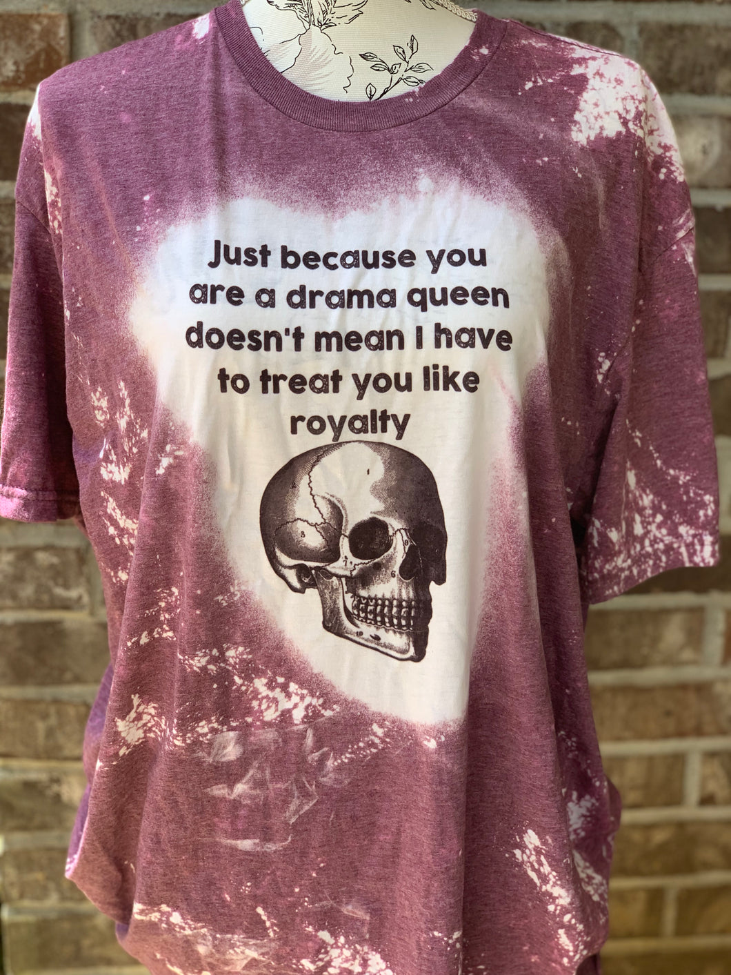 Drama Queen Bleached Tee