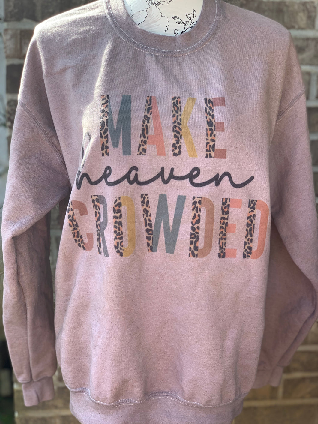 Make heaven Crowded Brown Dyed Sweatshirt