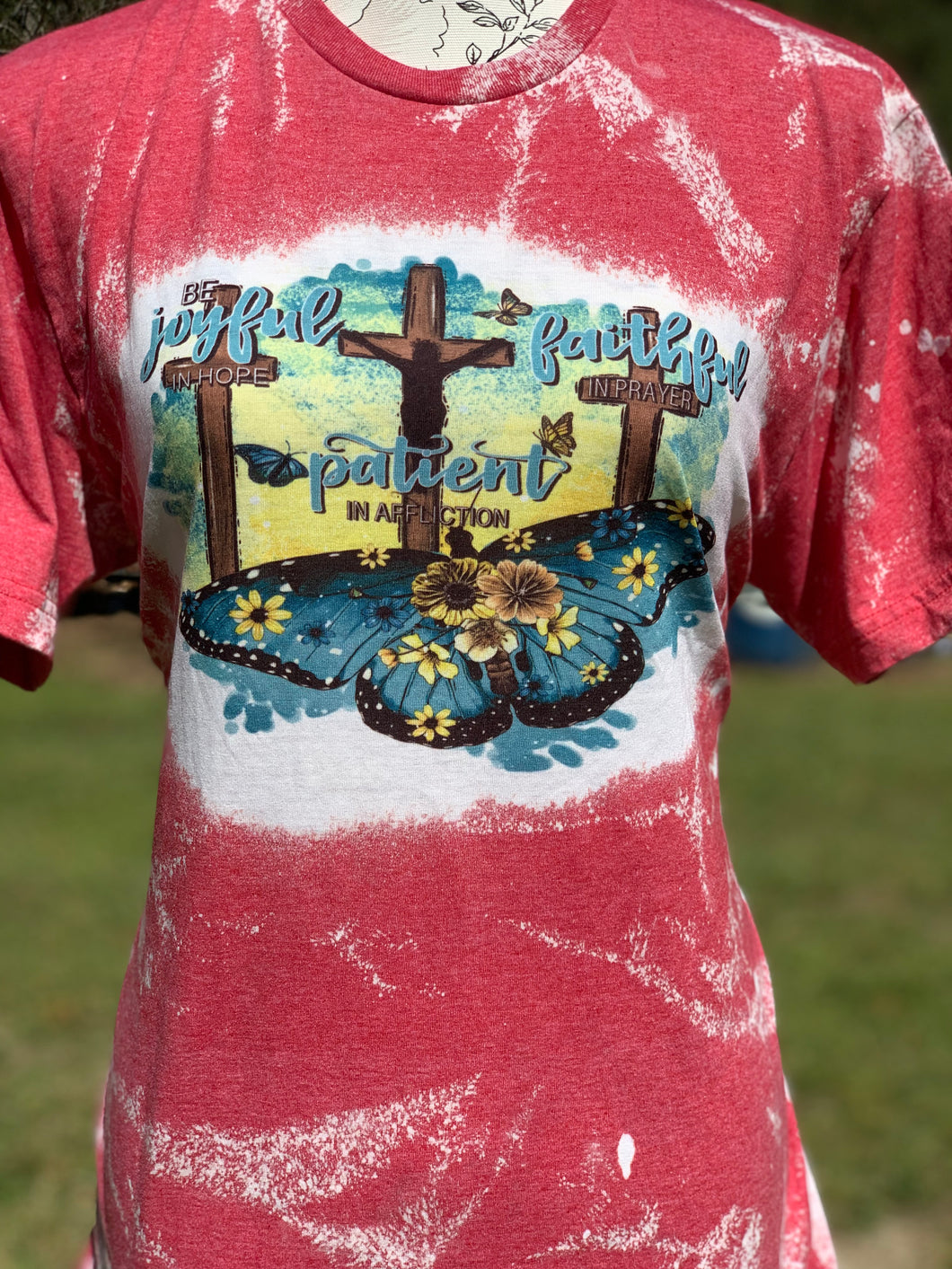 3 crosses with Butterfly’s Bleached Tee